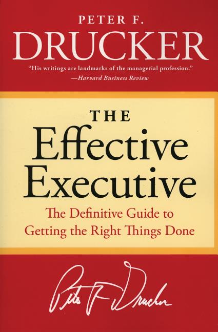 The Effective Executive by Peter F. Drucker — paperback cover